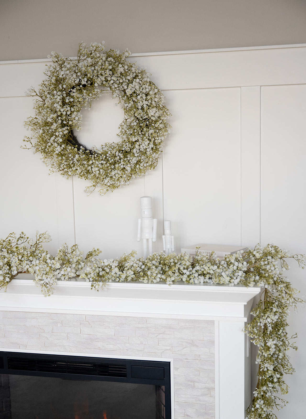 Baby's Breath Wreath - Unlit (30 Inch)