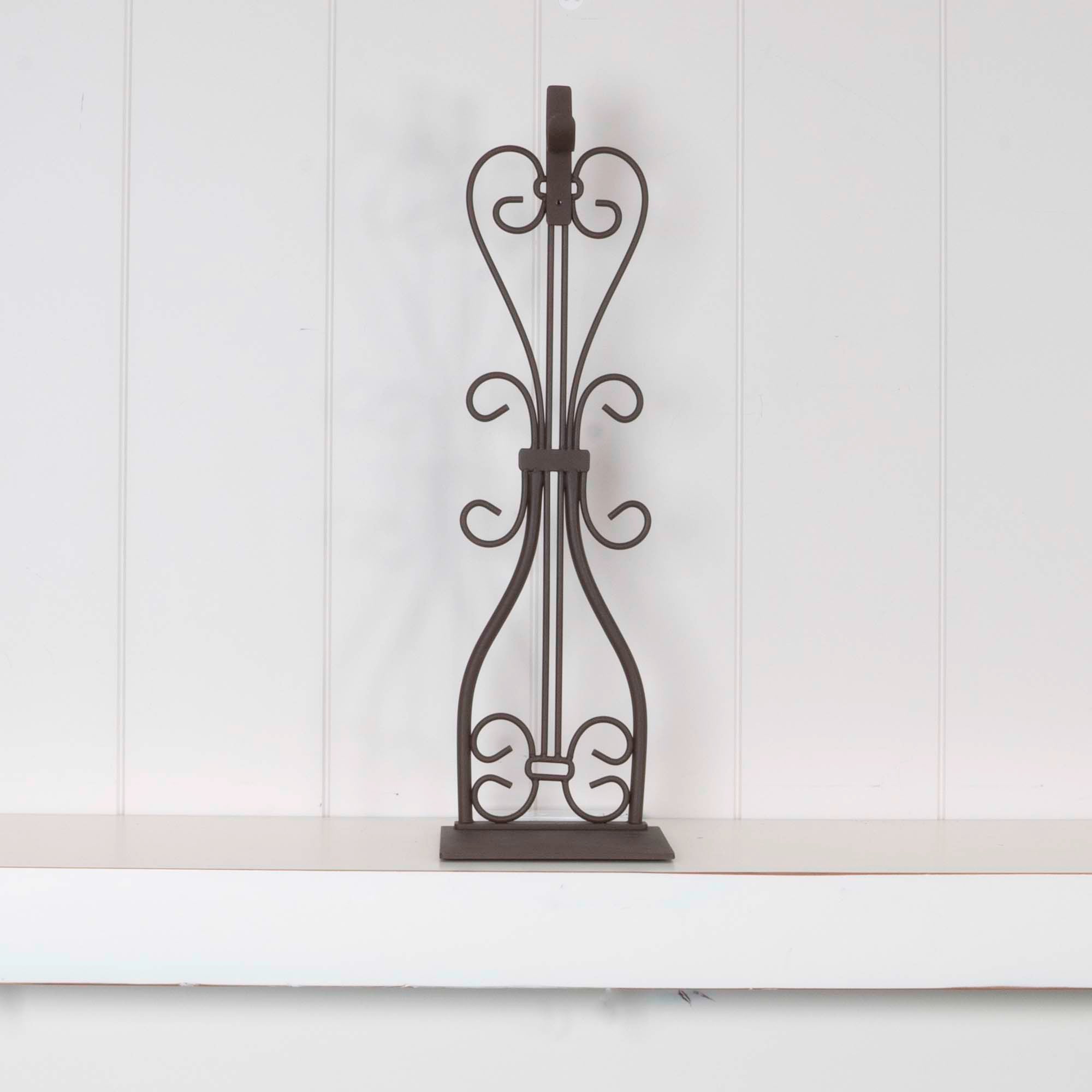 Fireplace Mantle Top Wreath Hanger - Elegant