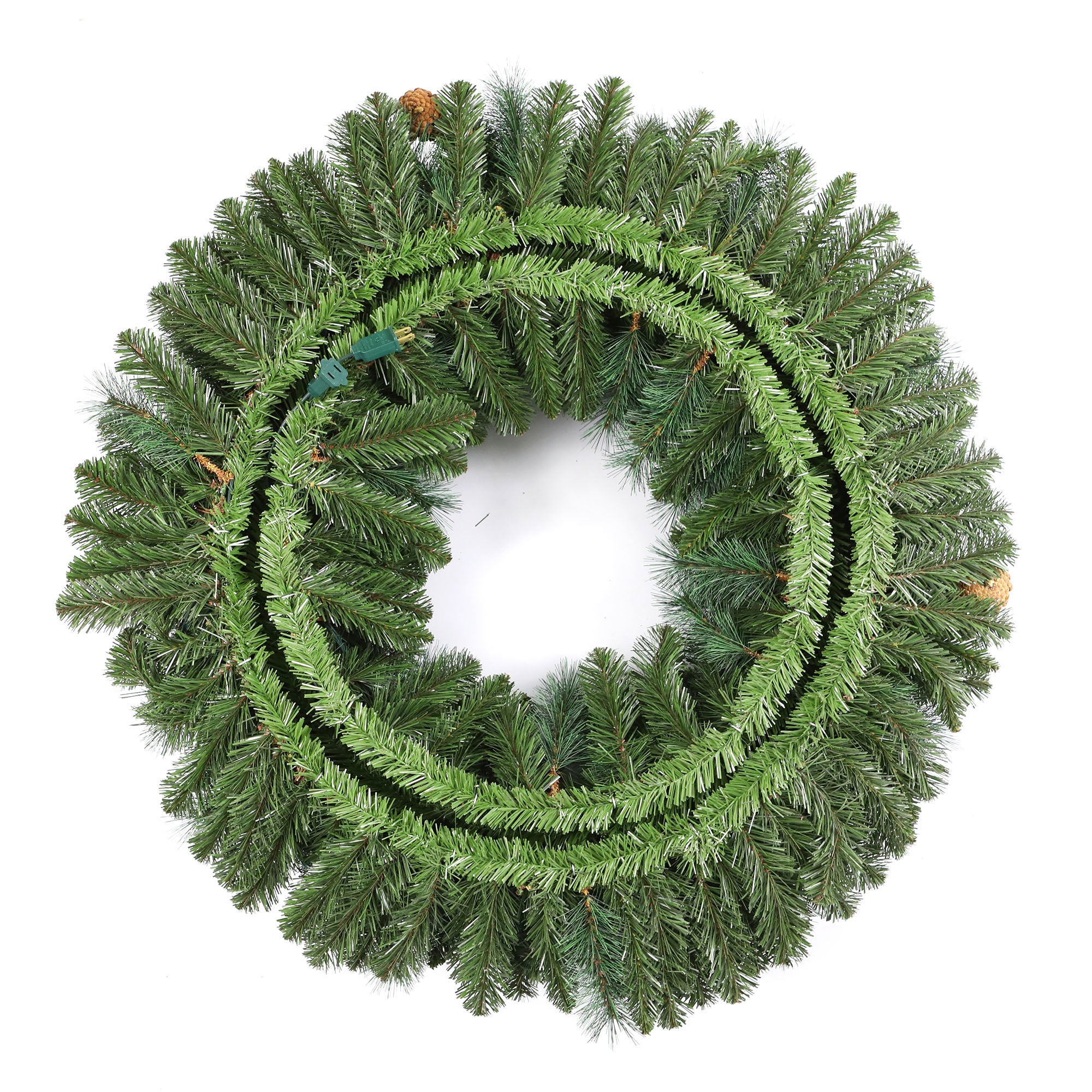 Premium Black Forest Wreath with C7(E12) Sockets