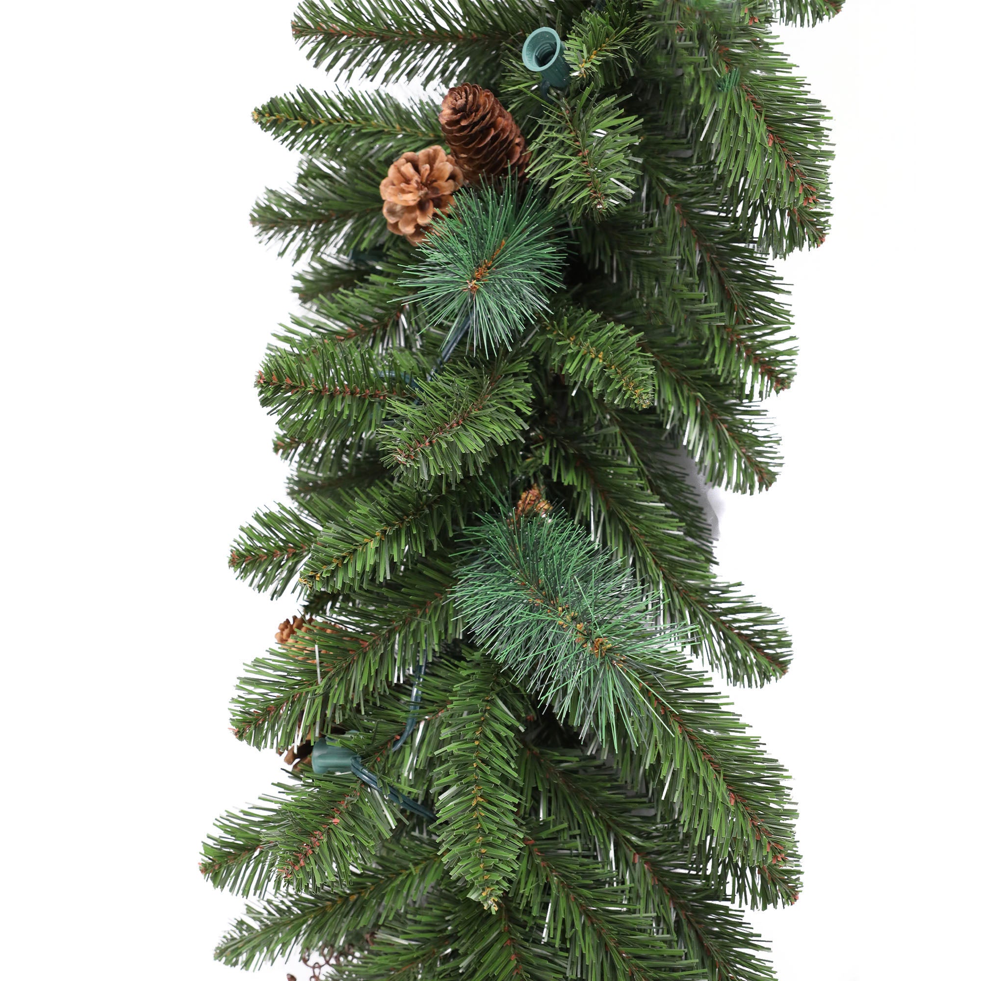 Traditional Black Forest Garland with C7(E12) Sockets