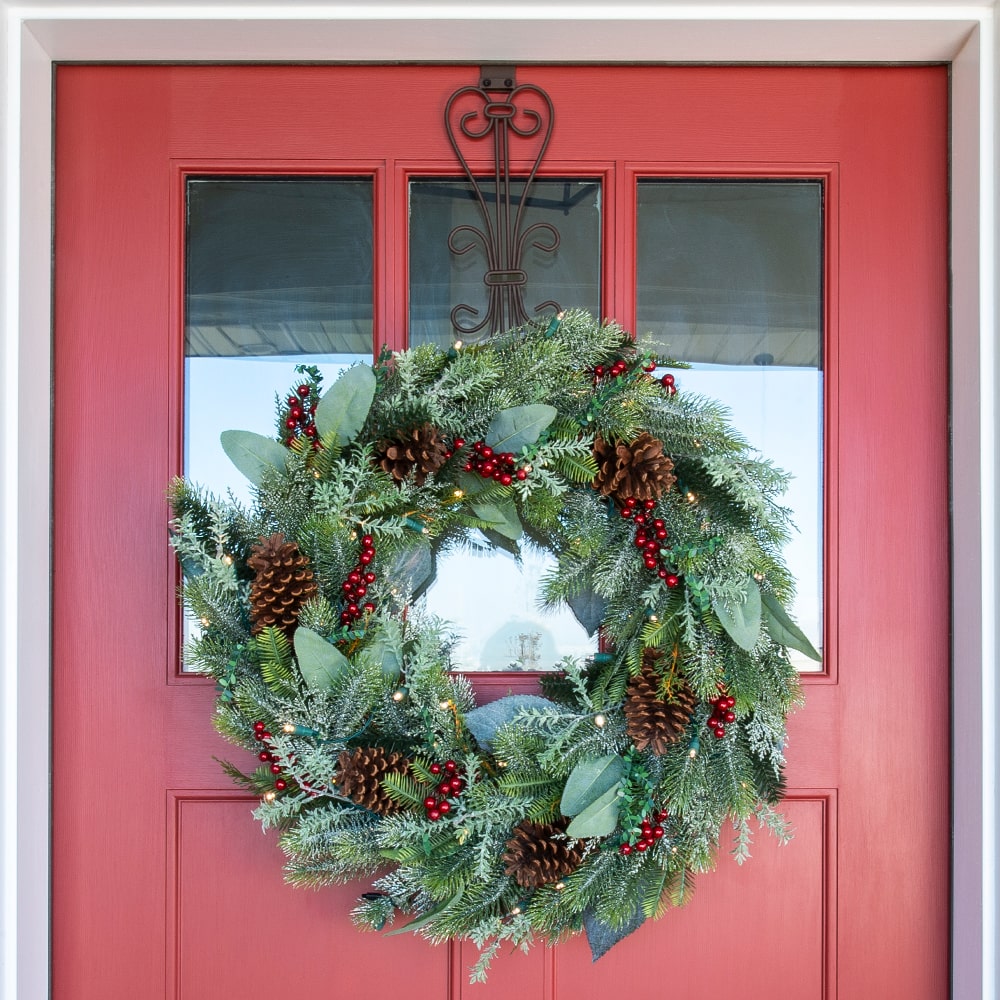 Winter Frost Wreath - 30"