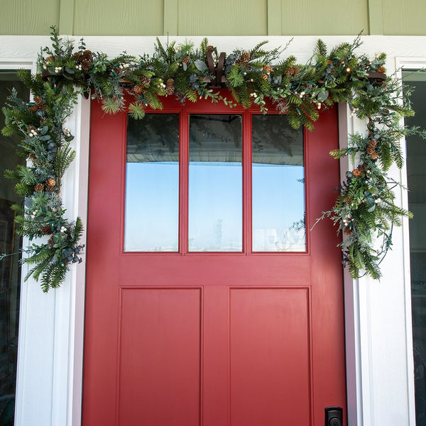 Rustic White Berry Garland - 9ft.