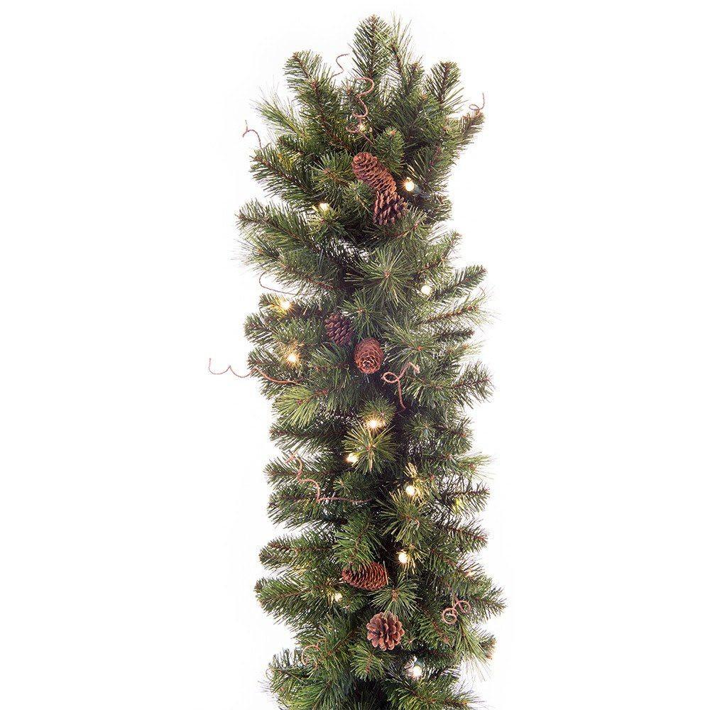 Premium Black Forest Battery Operated Garland (9 ft.)