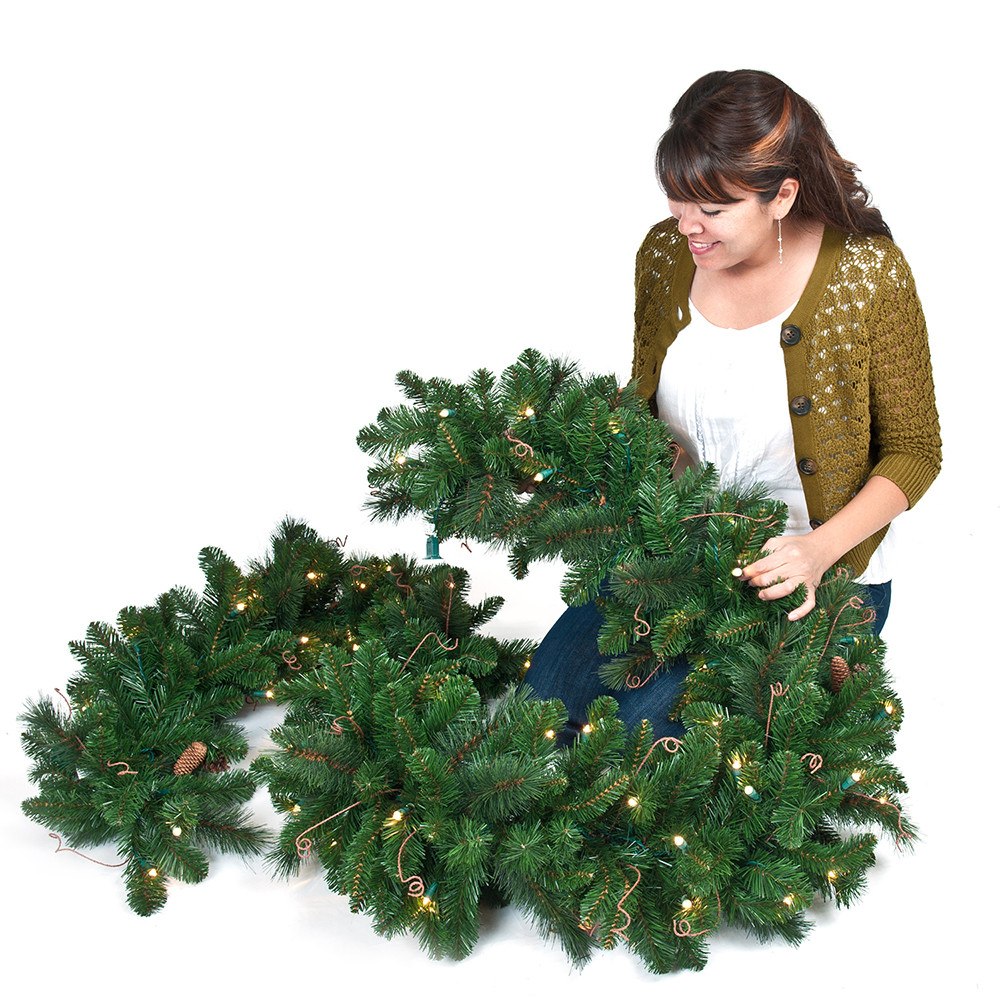 Non-Decorated Garland - Black Forest LED Garland by Village Lighting Company