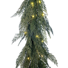 5-foot Cypress Pre-Lit LED Garland