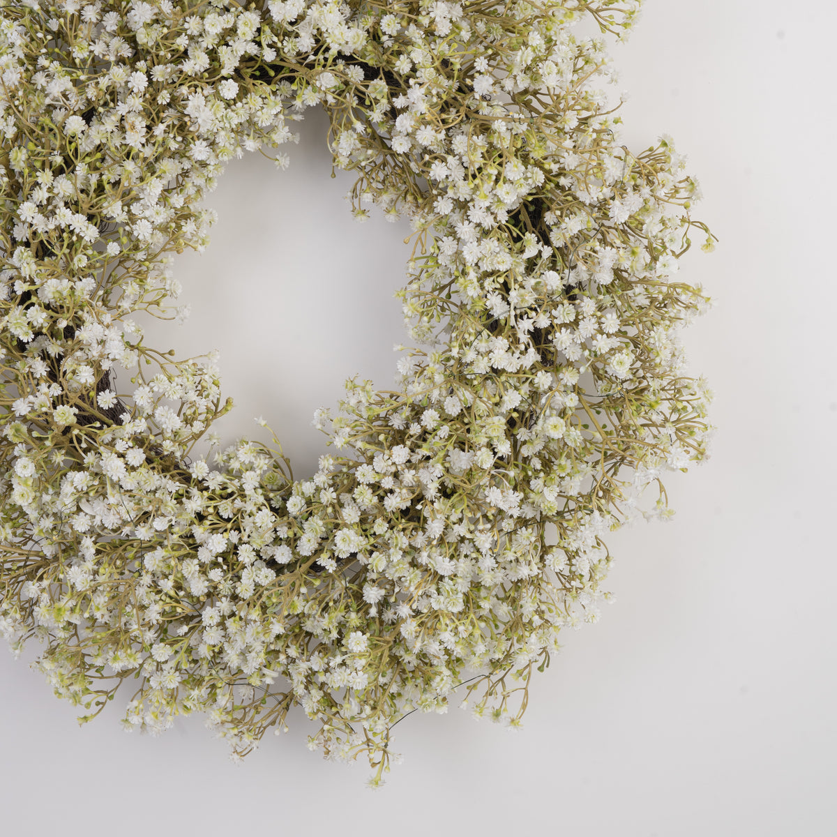 Baby's Breath Wreath - Unlit (30 Inch)