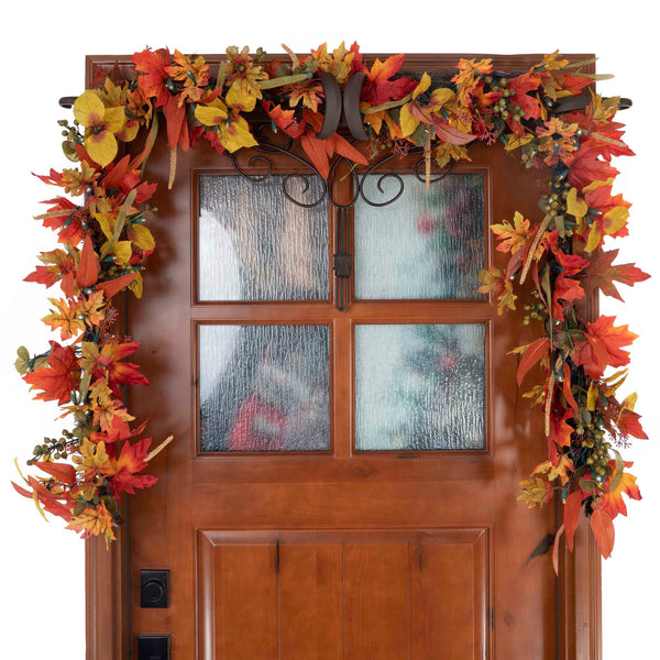 Fall Harvest Leaf Christmas Garland - 9 ft.