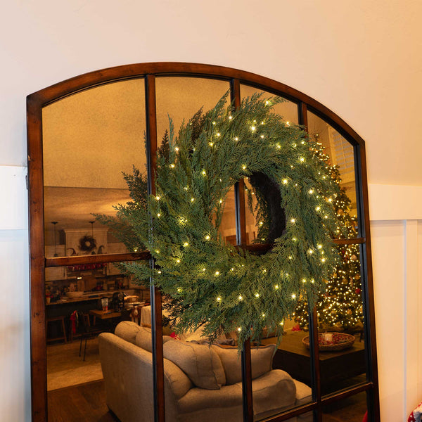 Cedar Pre-Lit LED Wreath