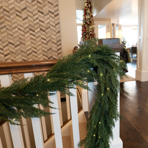 Cypress Pre-Lit LED Garland
