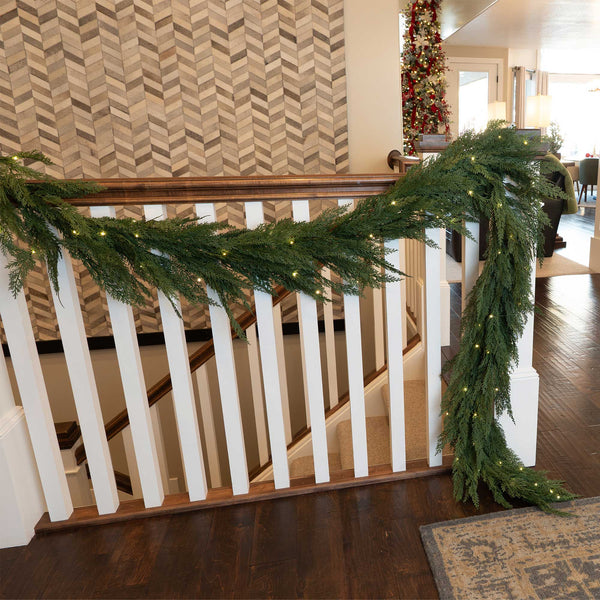 Cypress Pre-Lit LED Garland