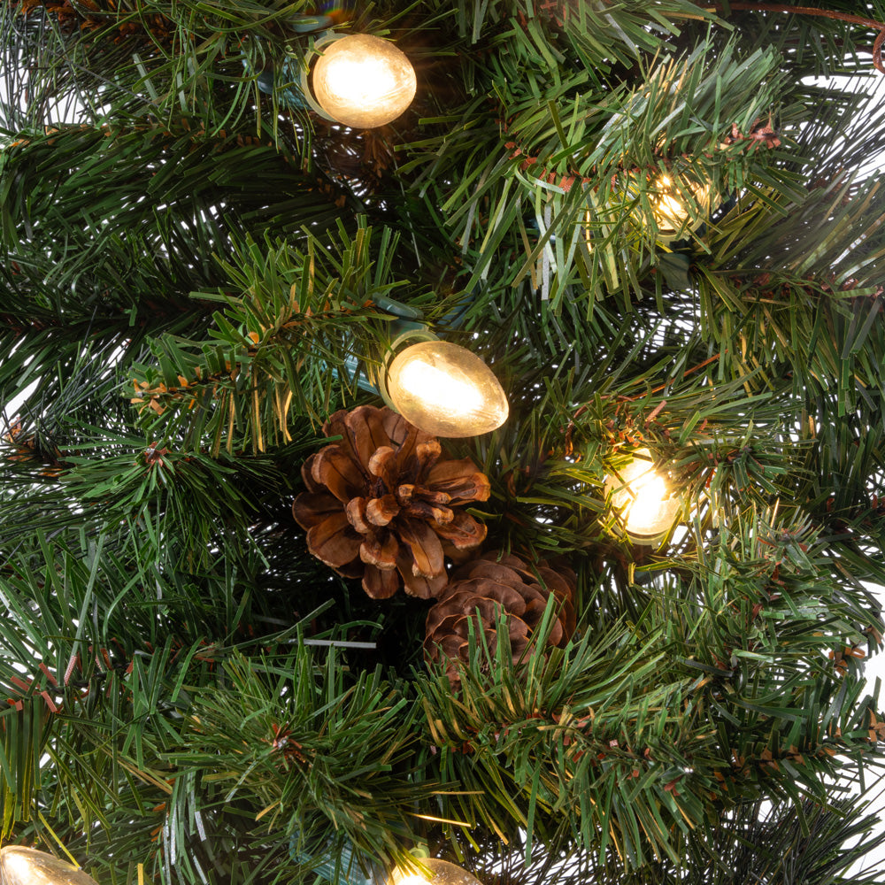 Premium Black Forest Garland with C7(E12) Sockets
