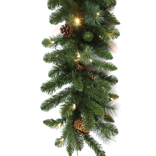 Traditional Black Forest LED Garland