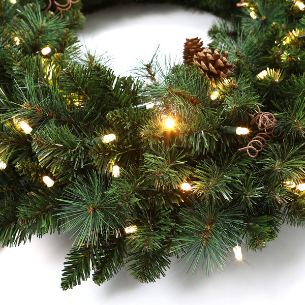 Traditional Black Forest LED Wreath
