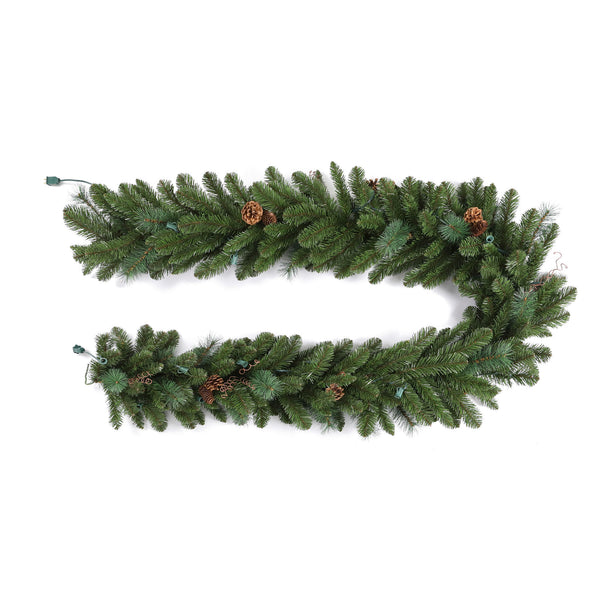 Traditional Black Forest Garland with C7(E12) Sockets