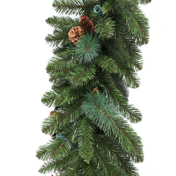 Traditional Black Forest Garland with C7(E12) Sockets