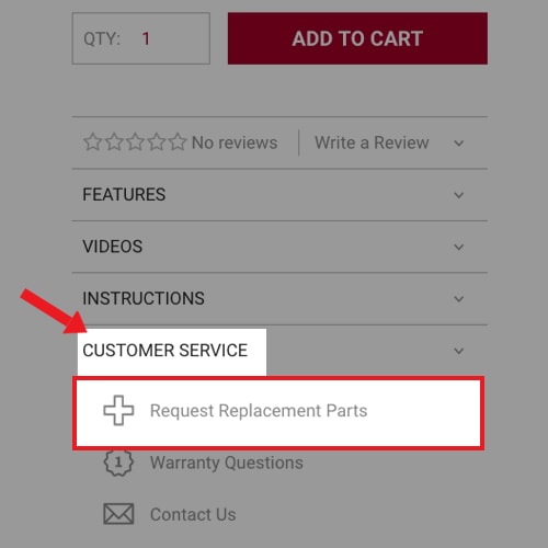 Order Replacement Parts Download Guide