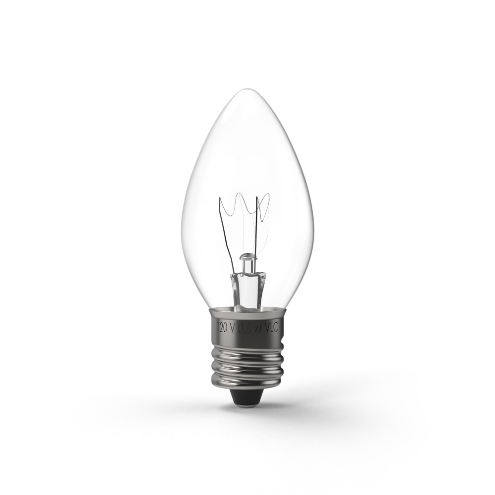 C7 (E12) Transparent Incandescent