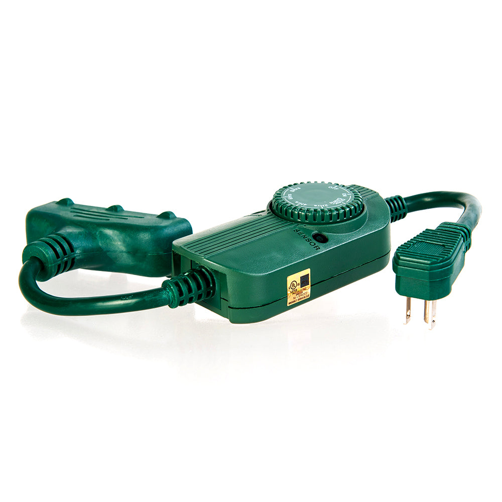 Triple Tap Mechanical Timer with Photocell