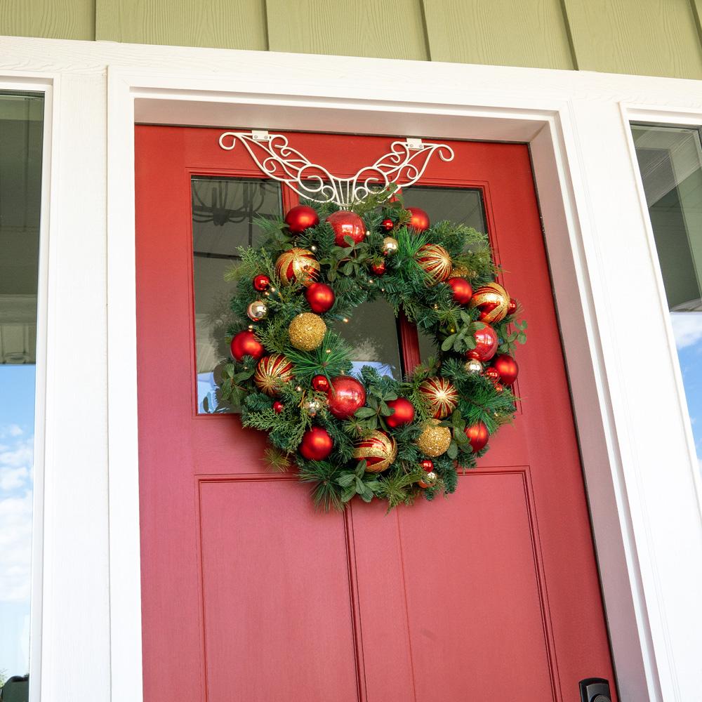 Christmas Classic Red and Gold Wreath