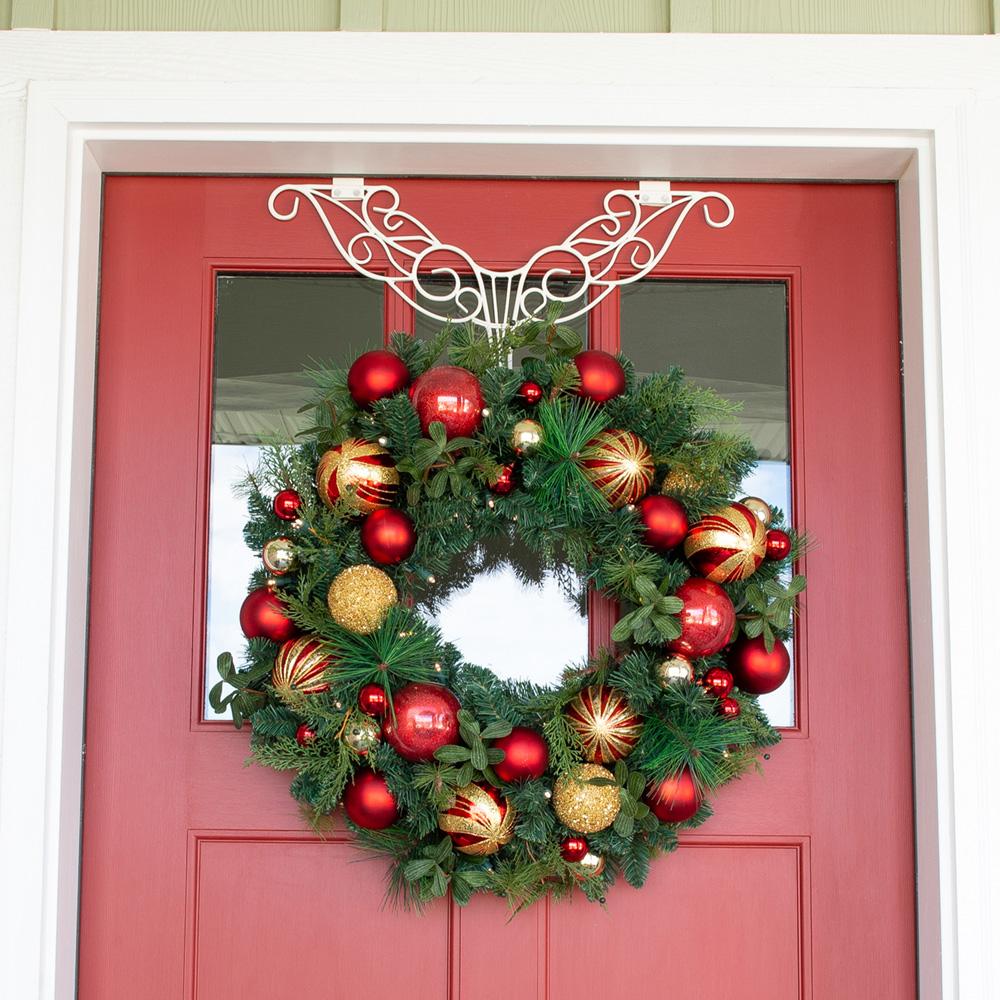Christmas Classic Red and Gold Wreath