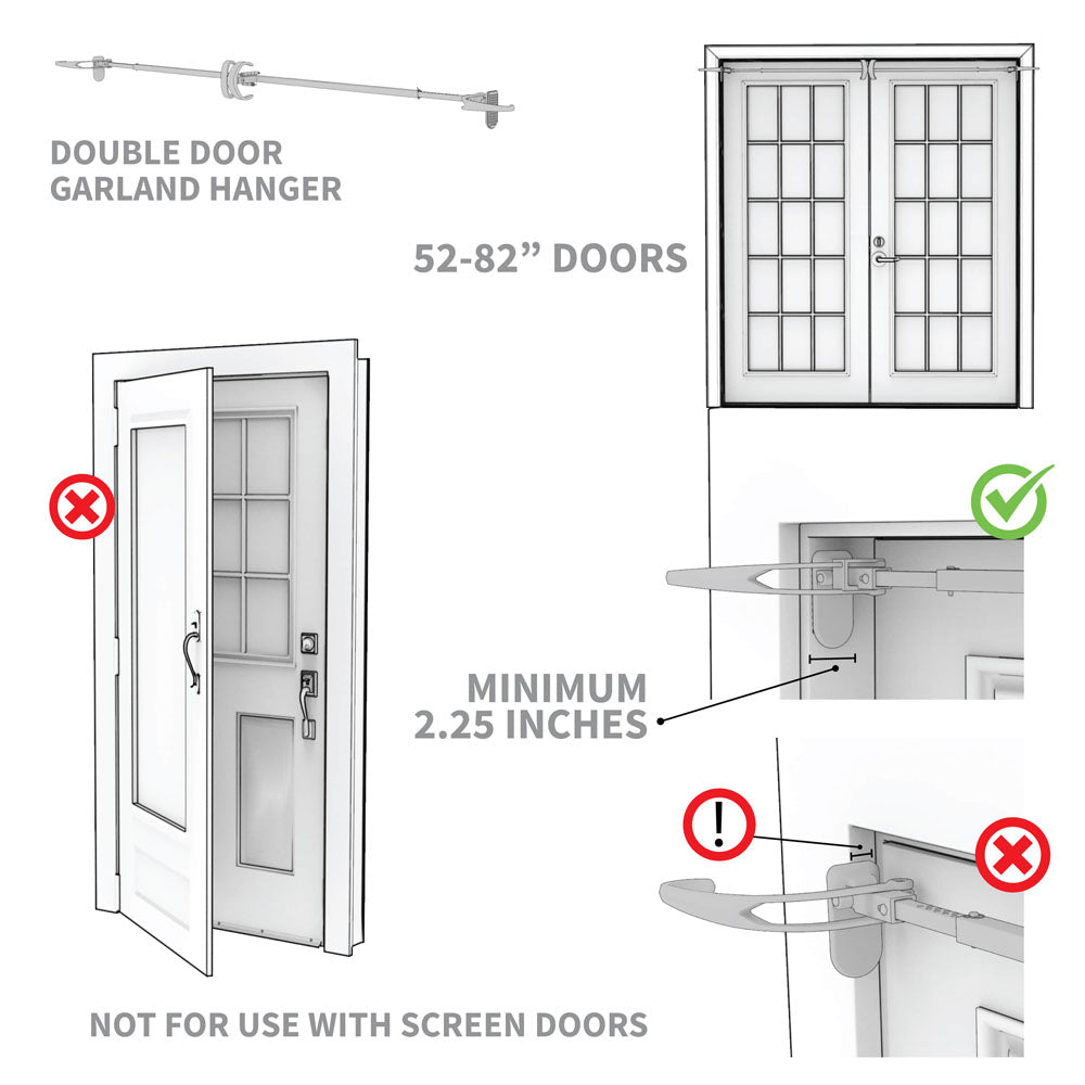 Double Door Garland Hanger