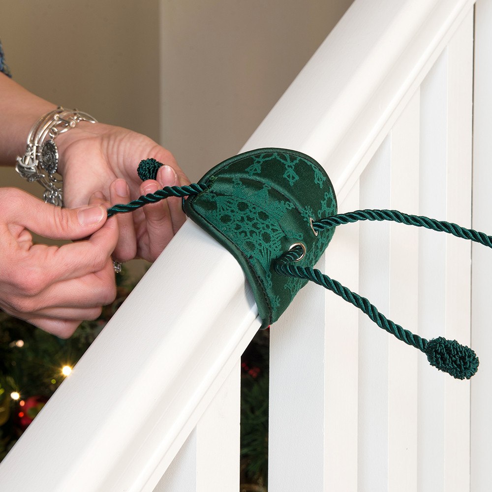 Garland Hanger - Banister Protecting Garland Ties by Village Lighting Company