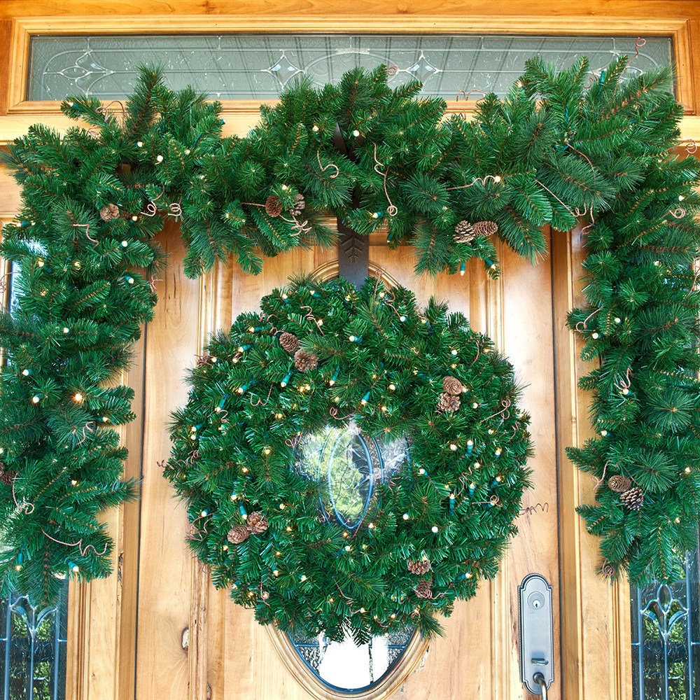Non-Decorated Garland - Black Forest LED Garland by Village Lighting Company
