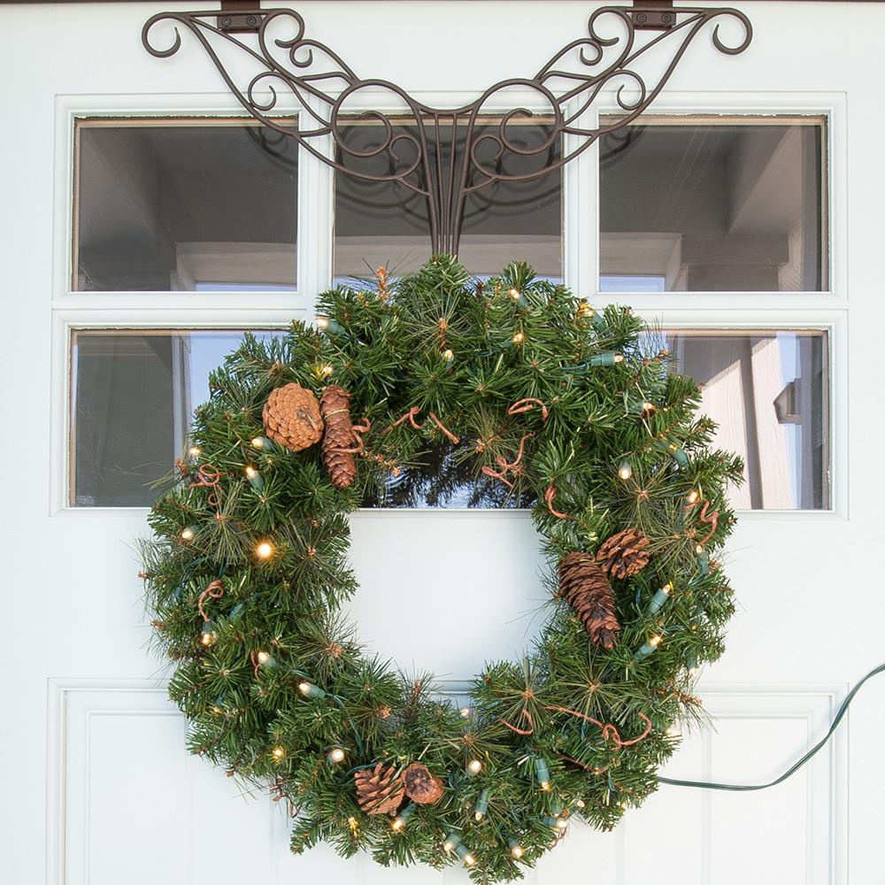Premium Black Forest Battery Operated Wreath (30 in.)